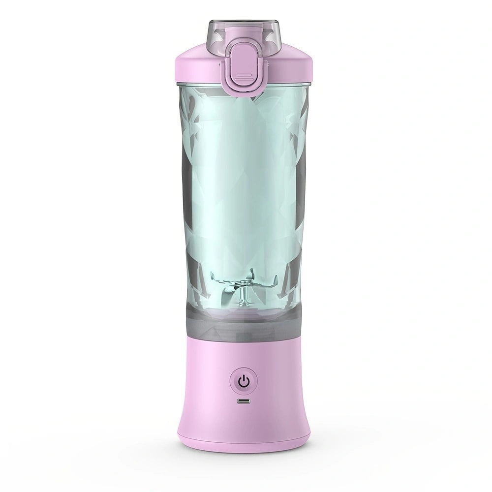 Portable Blender 600ml – USB Rechargeable Smoothie Maker with 6 Blades & 4000mAh Battery