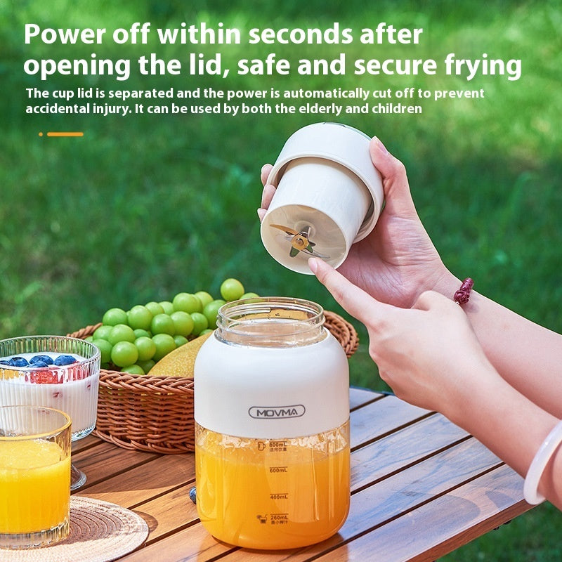 Wireless Portable Blender – Large Capacity 1.1L Ice Crushing Juicer Cup (80W)