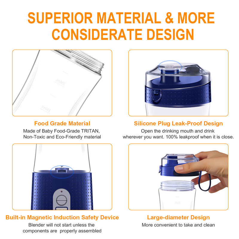 LXIRA™ Portable Blender 150W – Smoothies, Shakes & Juicing Cup (380ml