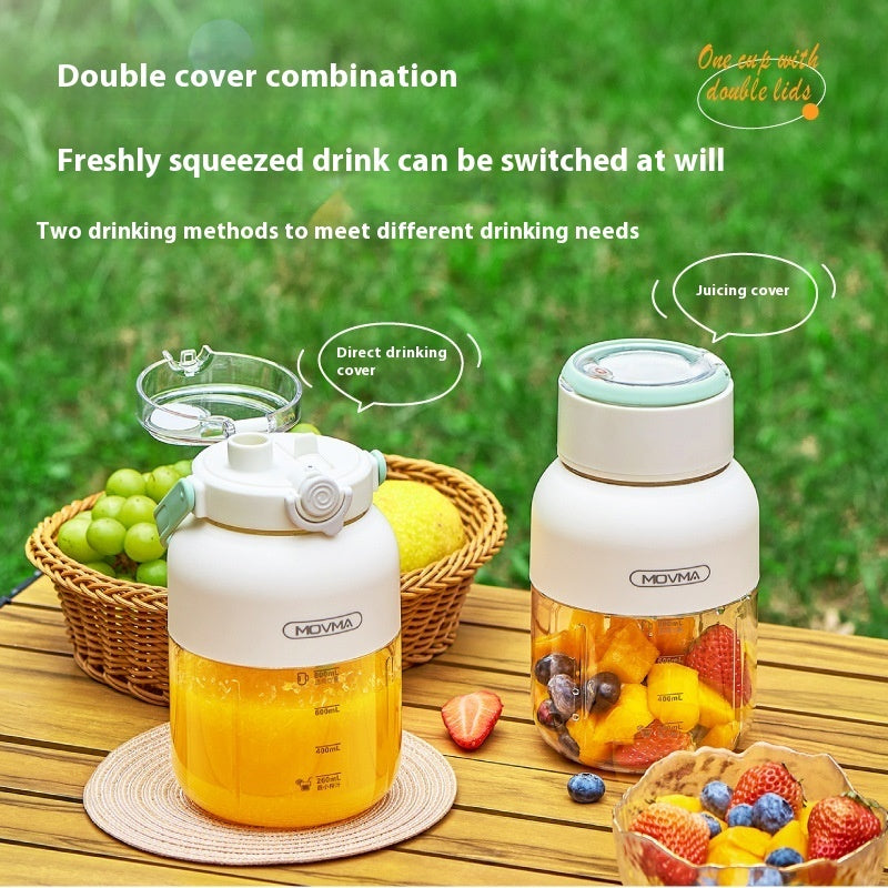 Wireless Portable Blender – Large Capacity 1.1L Ice Crushing Juicer Cup (80W)