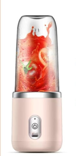 6-Blade Portable Blender – USB Rechargeable Mini Juicer Cup (400ml, 140W)